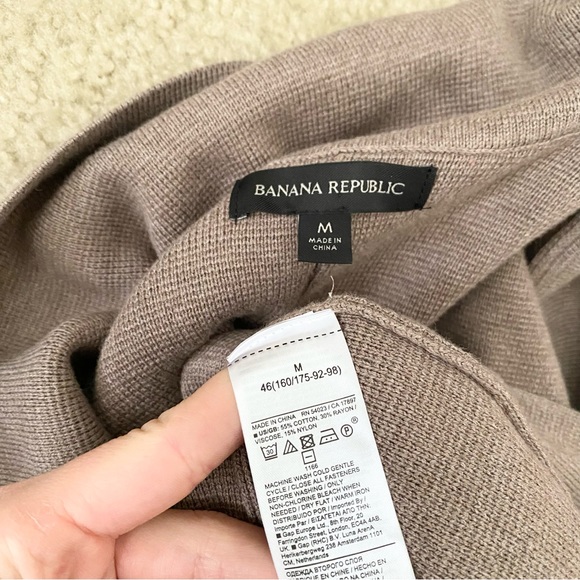 banana republic - mati oversized coatigan cardigan coat heavy knit collared - Picture 9 of 9